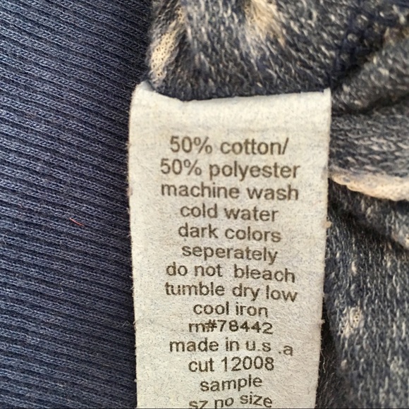 😎 Mottled Blue and white crewneck sweatshirt - Picture 5 of 5